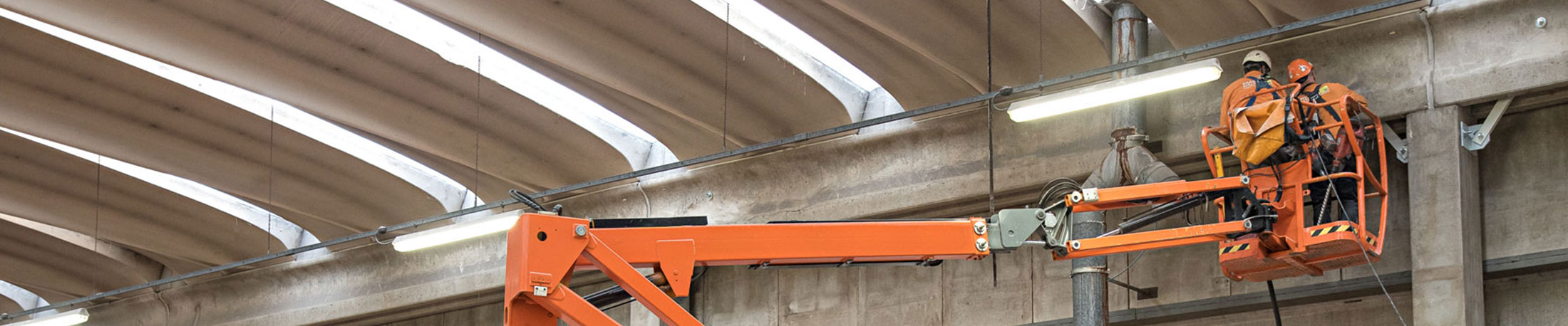 Capannone industriale in calcestruzzo messo in sicurezza da Seriana