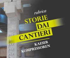 locandina delle rubrica storie dai cantieri dedicata agli adeguamenti antisismici nelle aziende italiane