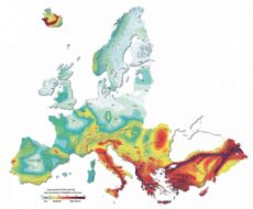 mappatura del rischio sismico in Europa