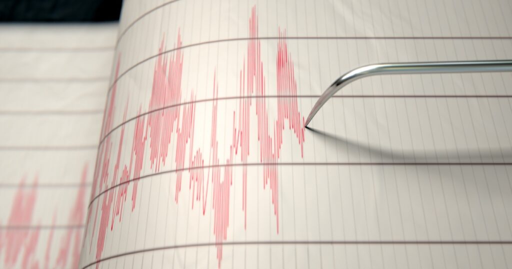 grafico di terremoto